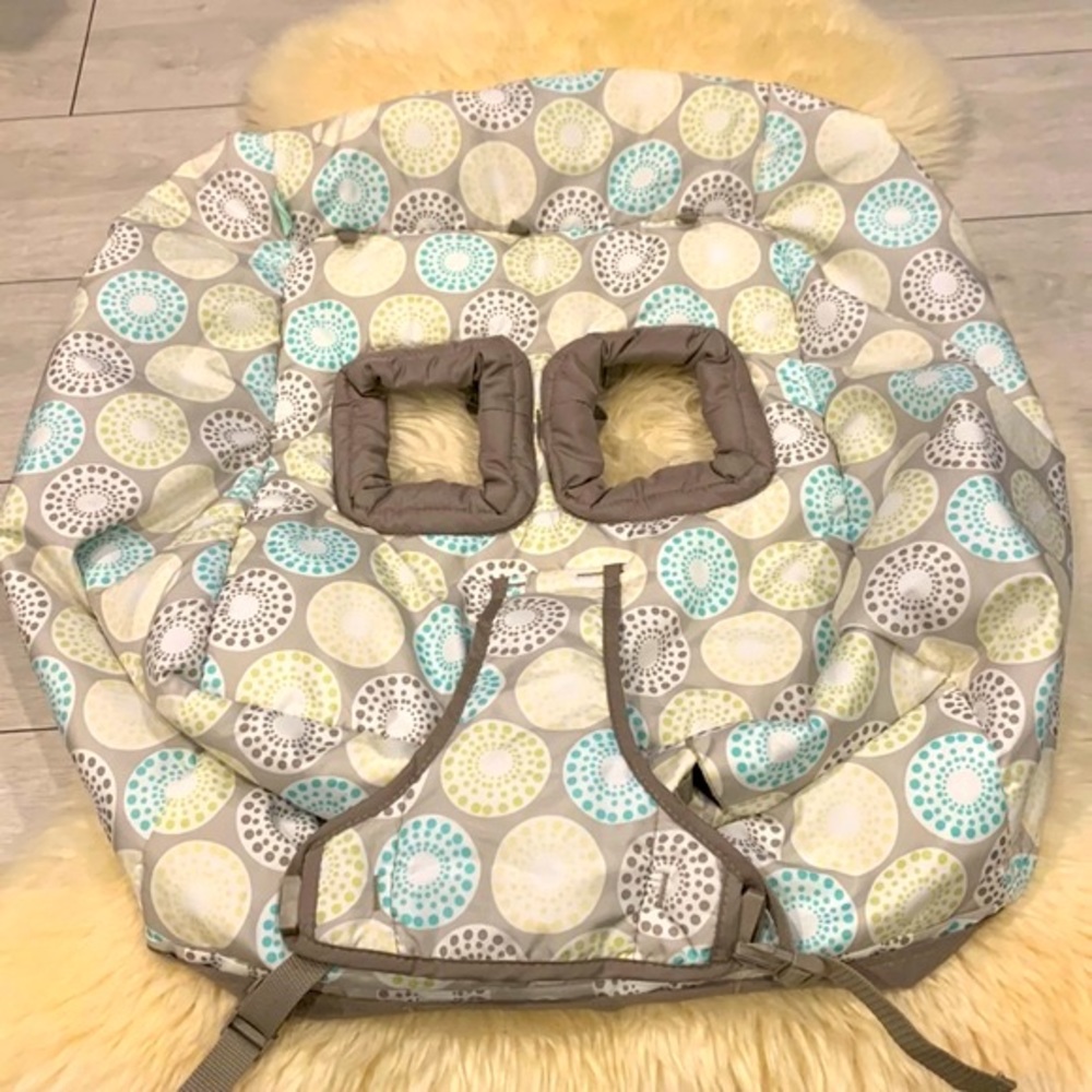 Comfort & Harmony Shopping Cart Cover In Colour Cream/Teal/Brown -NWOT